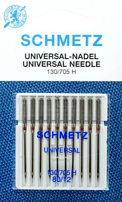 Schmetz Nähmaschinennadeln universal 130/705 H  NM80, 10 Nadeln