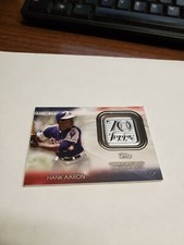 2021 Topps 70th Anniversary Manufactured Logo Hank Aaron #70LP-HA Patch HOF