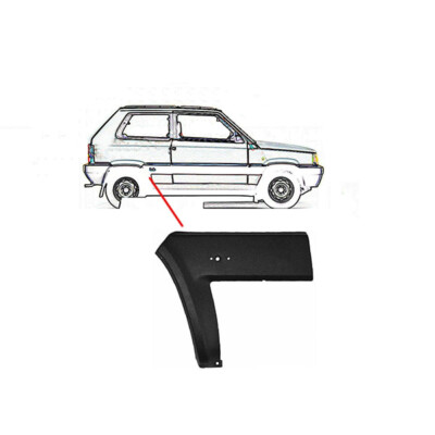 Modanatura Parafango Posteriore Sinistra Per Fiat Panda 1986–2003 – Ricambio In Materiale Anti-Corrosione