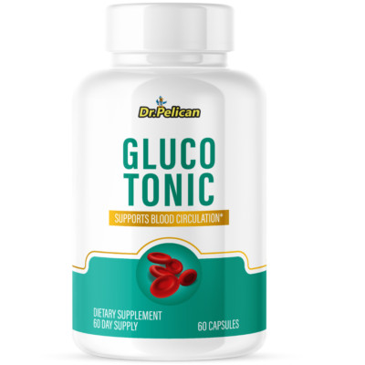 Gluco Tonic- Cardiovascular Health, Blood Pressure & Sugar Support- 1 Bottle