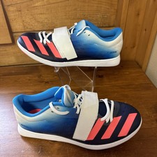 Adidas Mens 10 Adizero Triple Jump Pole Vault Blue Pink Shoes GY0899 Sports