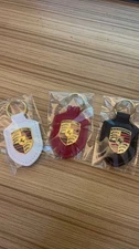Genuine leather Porsche high-quality key ring - exquisite gift
