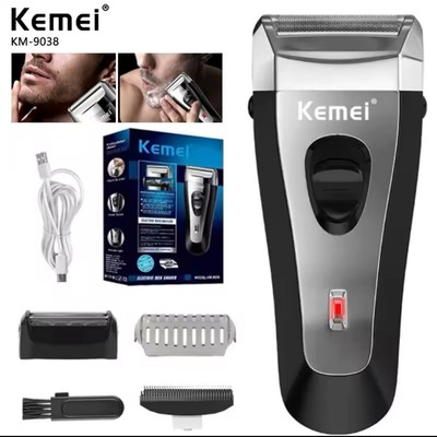 Kemei Reciprocating Elektrorasierer Herren Wasserdicht Kabellos Rasierer USB