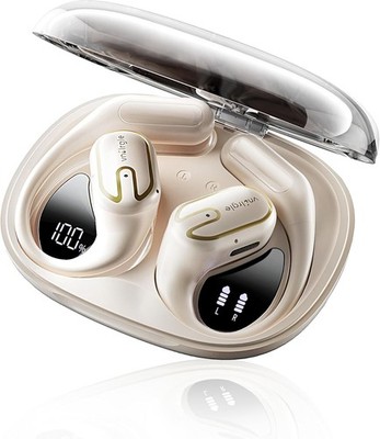 VNILRGLE T15 Wireless 5.4 Bluetooth Open Ear EARBUDS w/ LED Display OPEN BOX