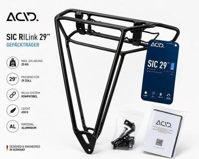 ACID SIC Carrier 29 Zoll Gepäckträger RILink Cube Fahrrad 93040 Schwarz