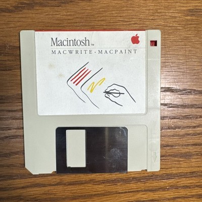 VTG RARE 1984 Macintosh 128K M0001 MacWrite MacPaint BOX Set! 1st