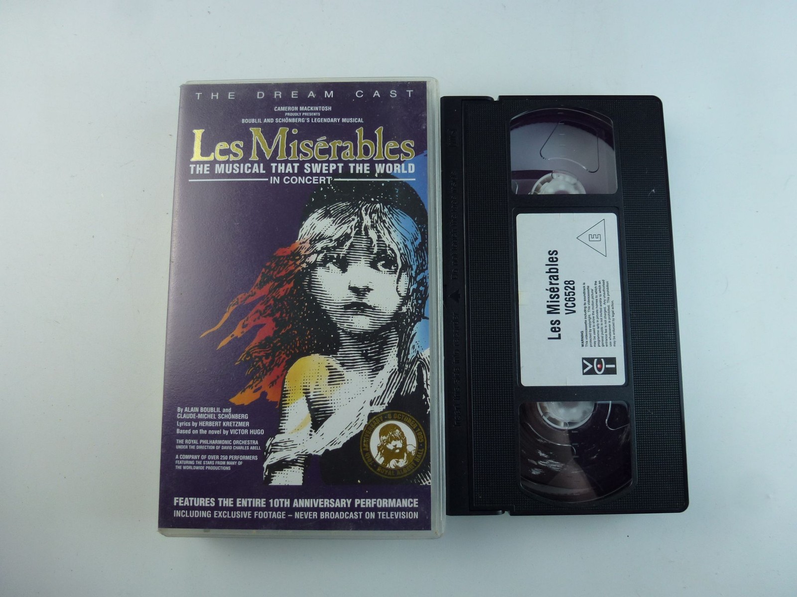 Les Miserables The Dream Cast VHS 10th Anniversary Concert VCI PAL Music Video