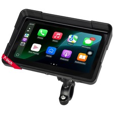 KEMIMOTO 7 Inch Motorcycle Screen, Magnetic Quick-Release Mount Wireless Ca...