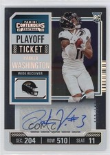 2023 Contenders Rookie Variation Playoff Ticket /149 Parker Washington Auto 0p92