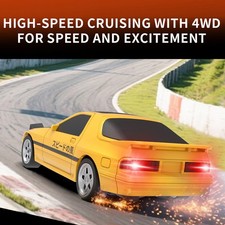 1/64 Drift RC Car High-Speed 4WD Mini Rennspielzeug Fernbedienung Reichweite 40m