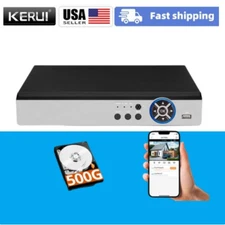 Fuers 6-in-1 5MP 8 Channel Security DVR Security Video Camera Recorder with 500G