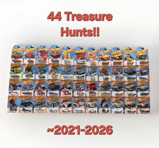 Hot Wheels Treasure Hunt Lot  44 CARS  NO DUPLICATES  Exact Cars Shown 
