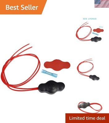 Compact 12V On-Off Push Button Switch with Quick Connector - Waterproof Design