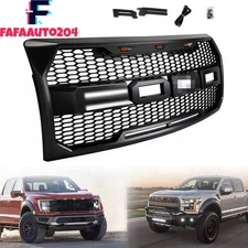 For 2009-2014 F150 F-150 Front Bumper Grille Hood Grill Raptor Style Black