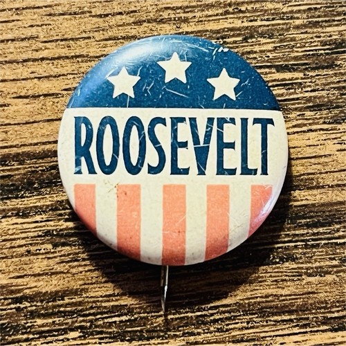 1936 Franklin D. Roosevelt Presidential Campaign Pinback Button 