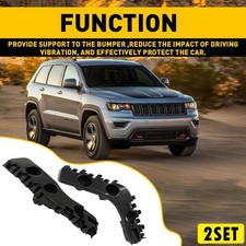 2pair Left Right Front Bumper Brackets Fit 2014-2021 Jeep Grand Cherokee Black 2pair Left Right Front Bumper Brackets Fit 2014-2021 Jeep Grand Cherokee Black
