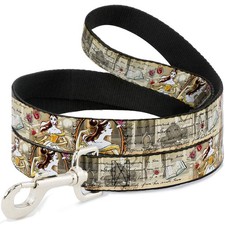 Dog Leash Belle Sketch Poses Story Script 4 Feet Long 0.5 Inch Wide