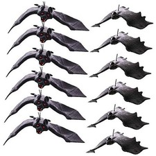 12PCS Halloween Hanging Fake Bats, Halloween Decorations