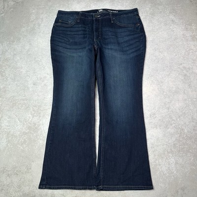 Lee Riders Midrise Dark Wash Bootcut Women s Denim Jeans W36xL27.5