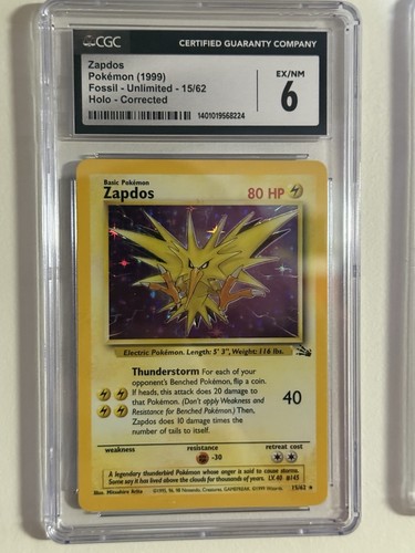Zapdos (Unlimited) graded CGC 6 for sale on eBay