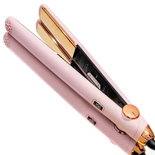 TYMO Flat Iron Hair Straightener and Curler 2 in 1 with 10s Fast Heating, 1 I...