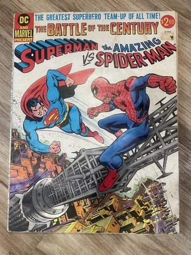 Battle Of The Century Superman Vs The Amazing Spiderman 1976 Oversized Comic