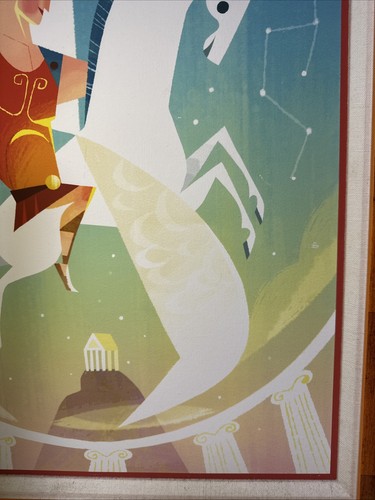 Joey Chou Hercules And Pegasus Artwork; Limited 150 - Rare: 24” X 18” Disney - Bild 6 von 10