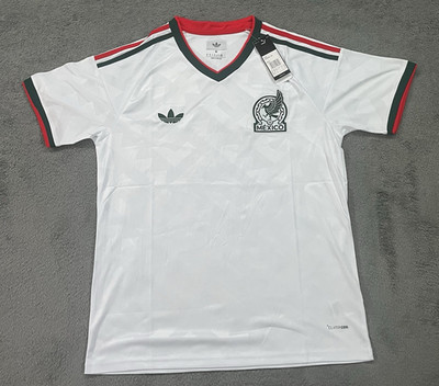 adidas Mexico National Team Soccer Jersey White Green Red Men's Size M