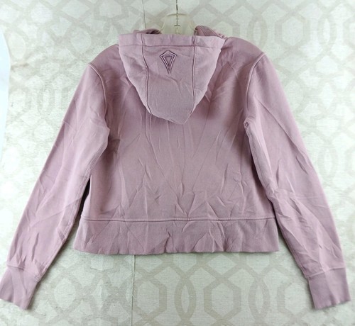 Ivivva Lululemon Hoodie Girls 14 Pink Fleece Pullover Cropped Thumbholes - Photo 2/9
