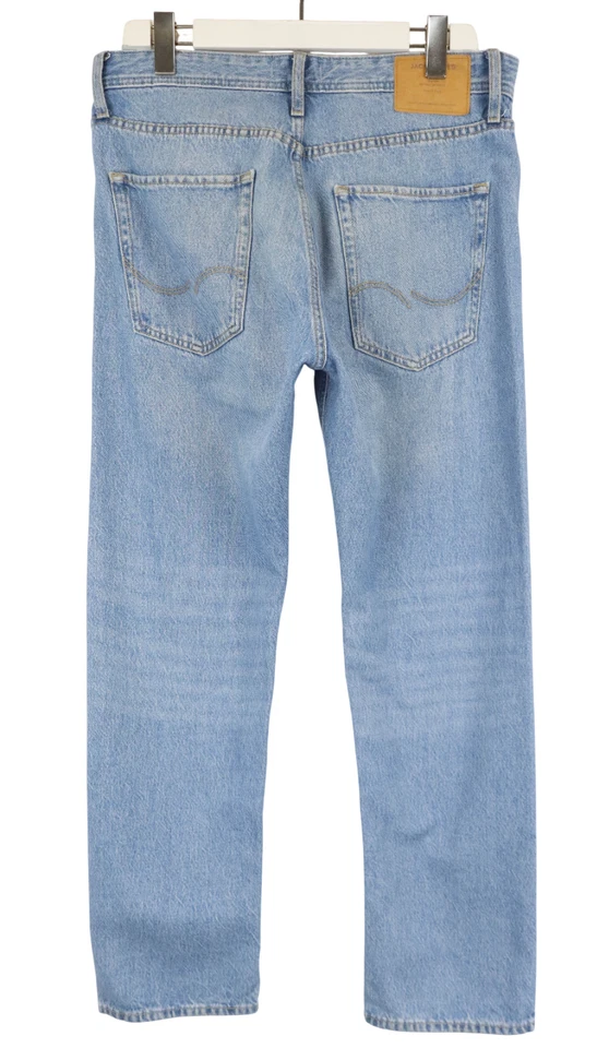Jack & Jones Relaxed / Chris Men's Jeans W32/L32 New Whiskers Button Fly Blue - Image 2 of 4