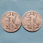 1919-S Walking Liberty Half Dollar 90% Silver Coins Lot (Set of 2) San Francisco