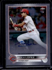 2022 Topps Chrome Alejo Lopez Auto RC #RA-AL Reds Rookie