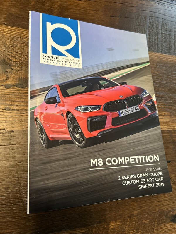 Roundel Magazine BMW Car Club December 2019 M8 Competition Sigfest 2019