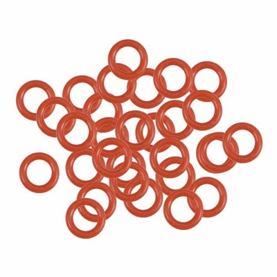 Silicone O-Rings 5mm OD, 3mm Inner Diameter, 1mm Width, Seal Gasket Red 30Pcs KD