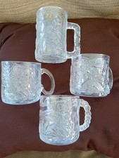 Batman Forever McDonald's 1995 Vintage 4 tazas de vaso cómic taza en relieve