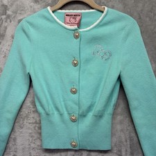 Sanrio x Forever 21 Hello Kitty Friends Women s Cropped Cardigan XS Blue