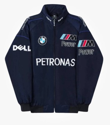 BMW M Power Racing Jacke Petronas Vintage Motorsport F1 Blau Frauen Männer