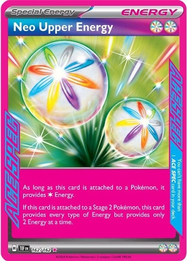 Neo Upper Energy - 162/162 - Pokemon Temporal Forces Ace Spec Rare Card NM