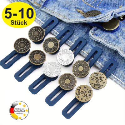 Damen Herren Hosen Knopfverlängerung Knopf, elastisch, unsichtbar, Short, Taille