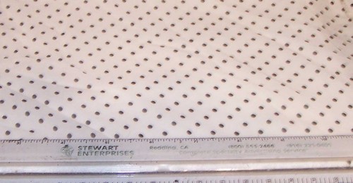 White with Black Dots Sheer Fabric 44" Wide by 2 Yards Long #3 - 第 1/1 張圖片