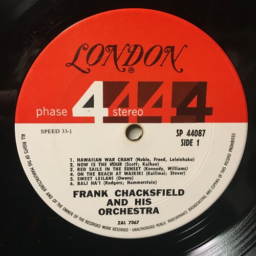 Frank Chacksfield And His Orchestra Hawaii 1967' LONDON PHASE 4 lp Vinyl Record - Picture 4 of 7