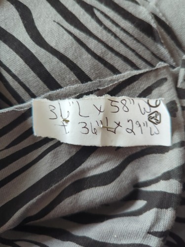Gray & Black Tiger Stretch Jersey Knit Fabric 1 yd + Odd Shaped Pc SEE PHOTOS - Picture 8 of 8