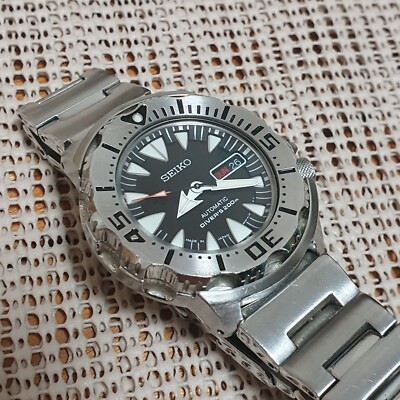 Seiko Black MONSTER 2nd SRP307J1 Automatic Diver's 200m watch Made