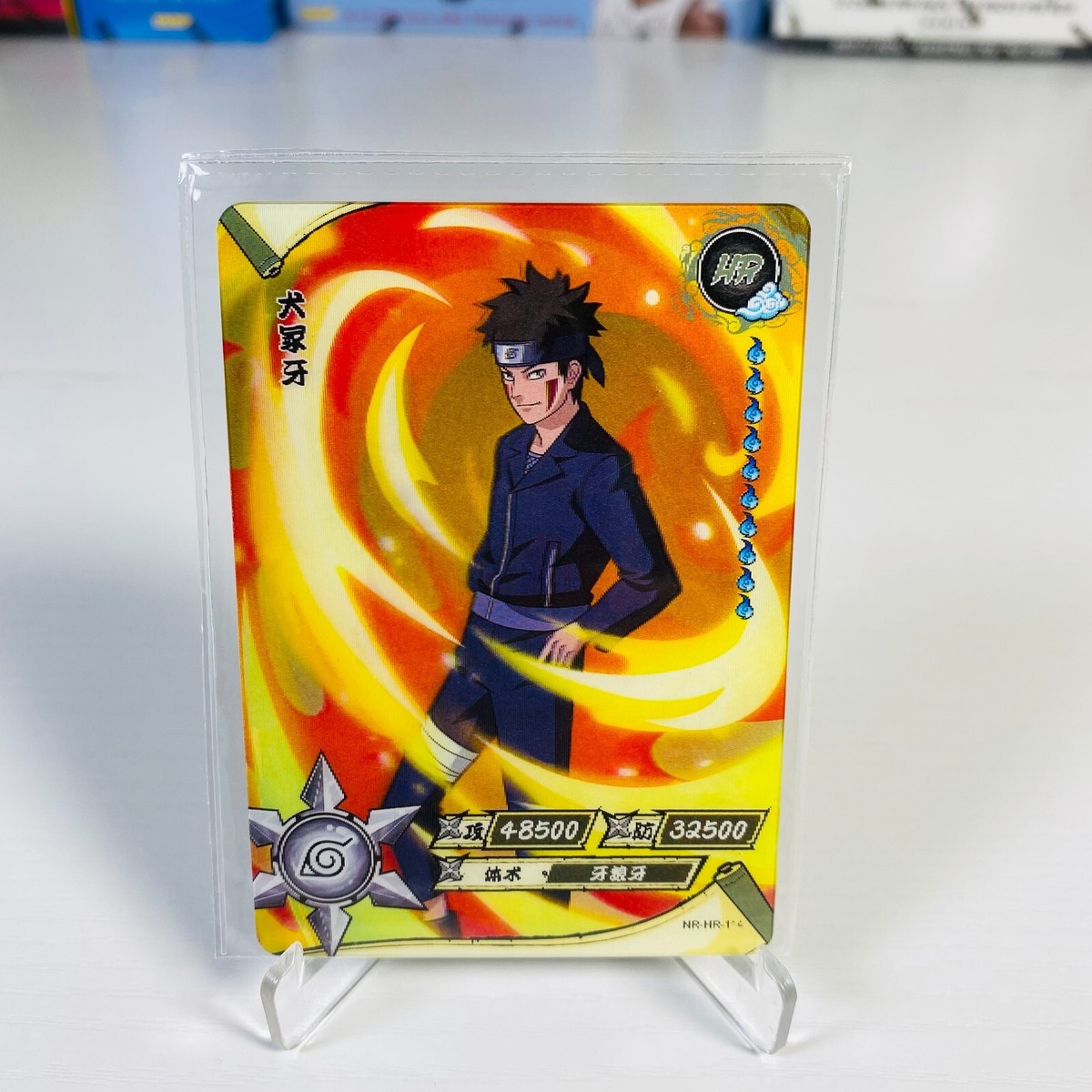 CCG Kayou Official Naruto HR Card NR-HR-114 Inuzuka Kiba TCG 3D