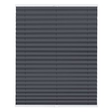 Plissee Klemmfix, ohne Bohren, verspannt, Verdunkelung - Anthrazit