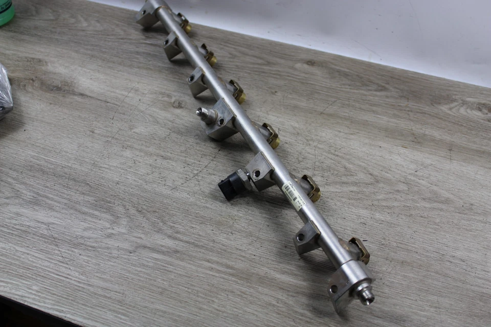 03-08 E65 E66 BMW 760I 760LI N73 INYECCIÓN COMBUSTIBLE RIEL ALTA PRESIÓN BNK2 CYL 7-12 Foto 2 de 4