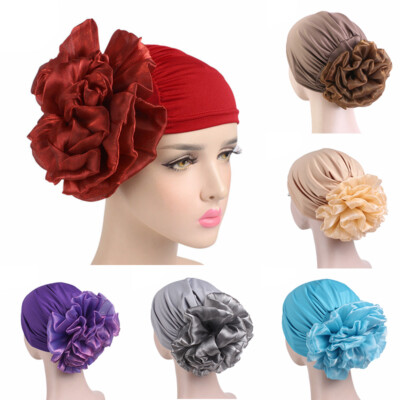 Fancyleo New Women Floral Lace India Muslim Cap Turban Hat Hairnet Cap Flower Bonnet Cheek Hat for Women, Gray Fancyleo New Women Floral Lace India Muslim Cap Turban Hat Hairnet Cap Flower Bonnet Cheek Hat for Women, Gray