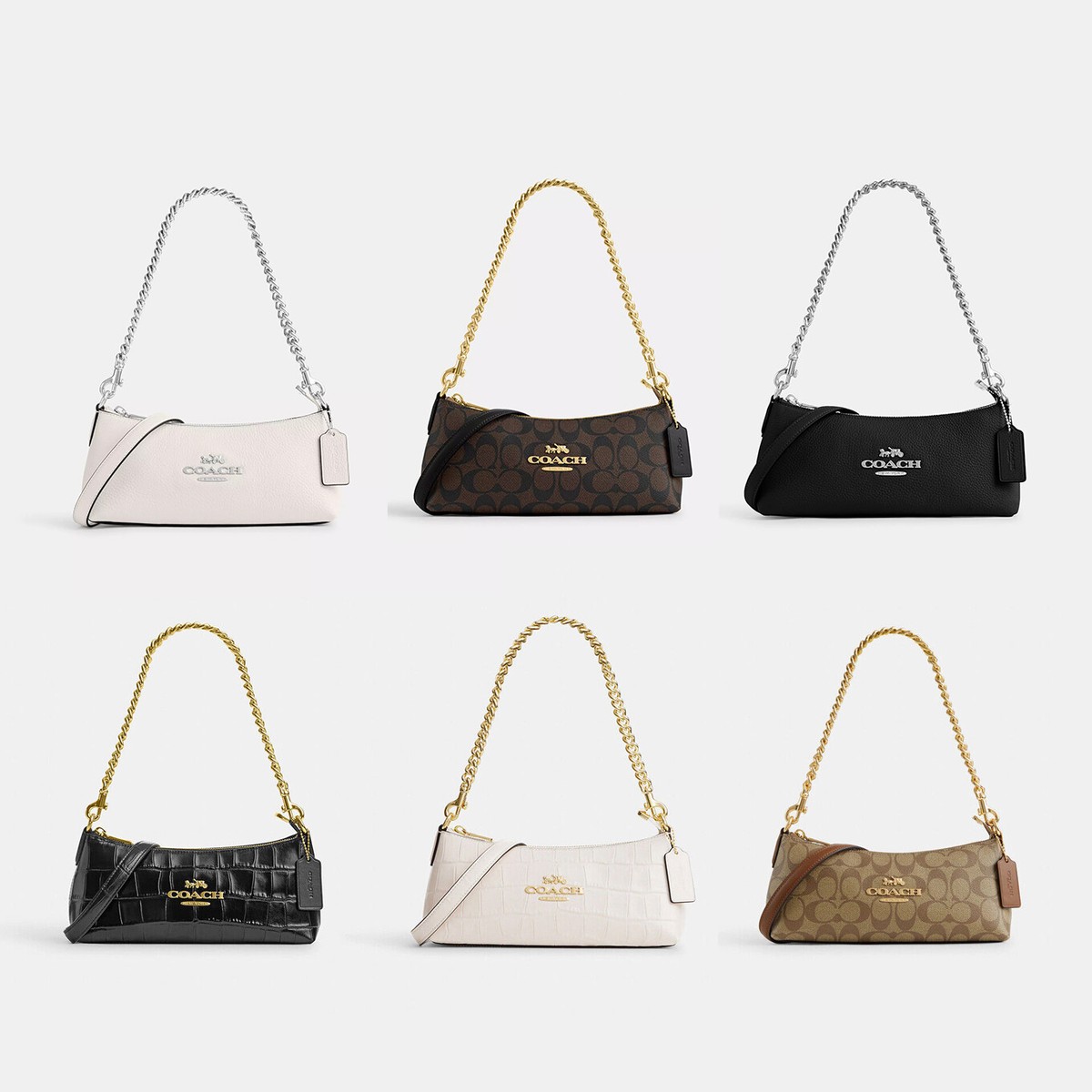 NWT Coach Charlotte Shoulder Bag In Signature Canvas CL656/CL405