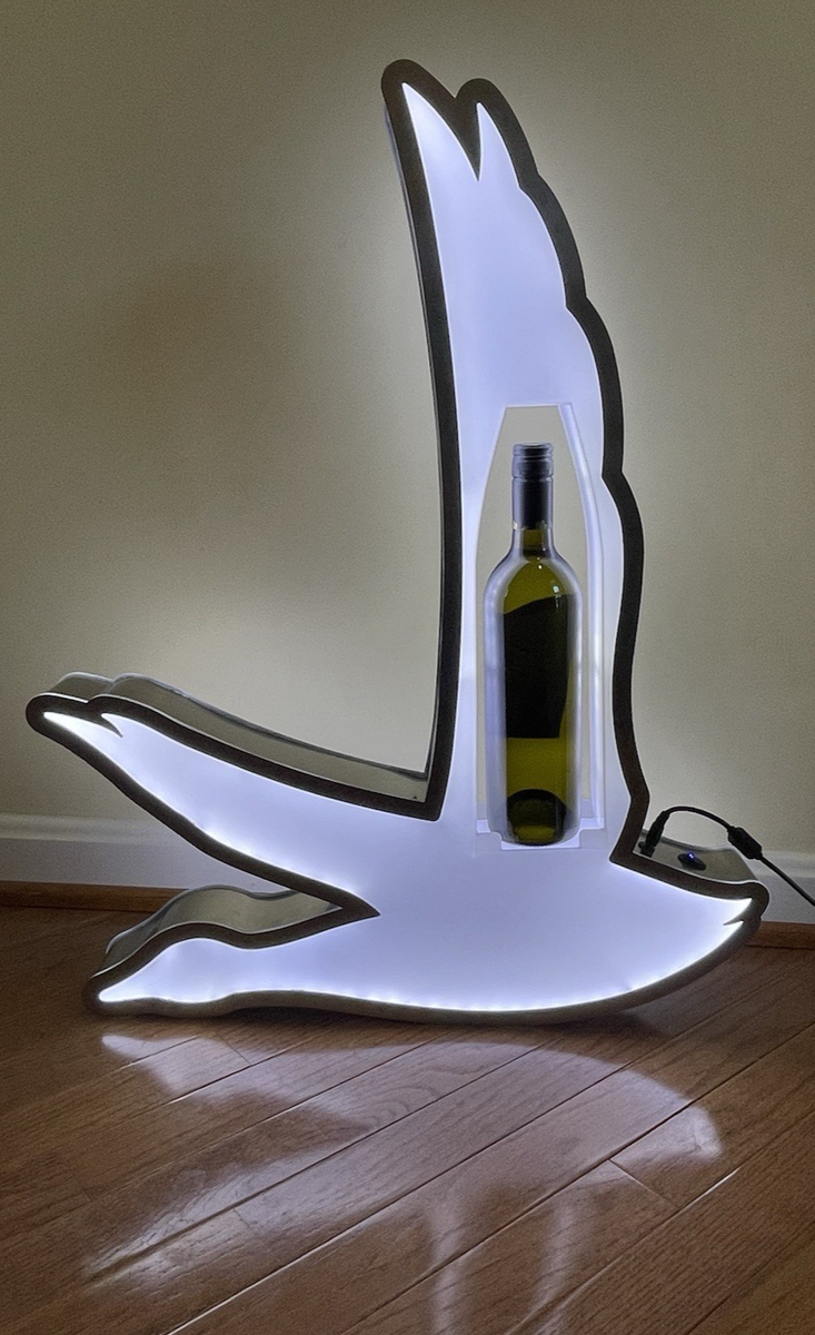 GREY  VODKA LaPoire ディスプレイスタンド グラス Grey Goose Vodka LED Bottle Presenter Holder Man Cave for 750ML or