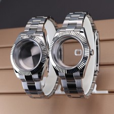 36mm/39mm Watch Case Oyster Strap Sapphire Glass For Seiko Nh35/36 8215 Movement